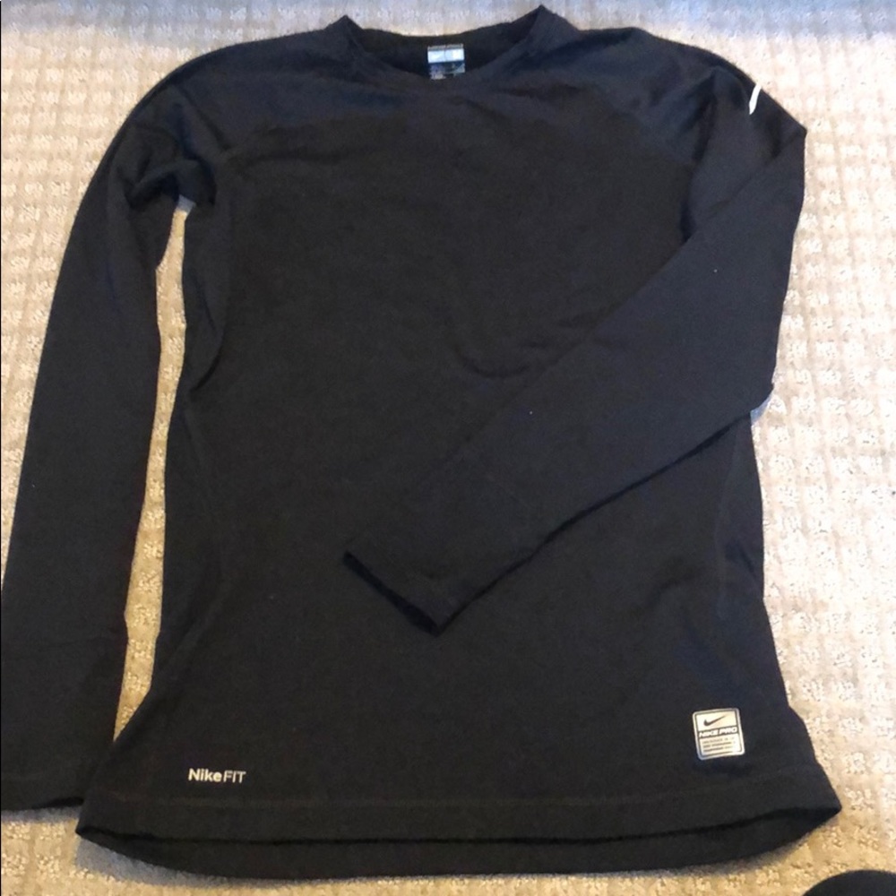 Nike Pro Long Sleeve fleece lined top!